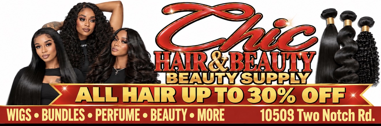 Chic Hair and Beauty beauty supply: all hair up to 30% off. Wigs, bundles, perfume, beauty and more.