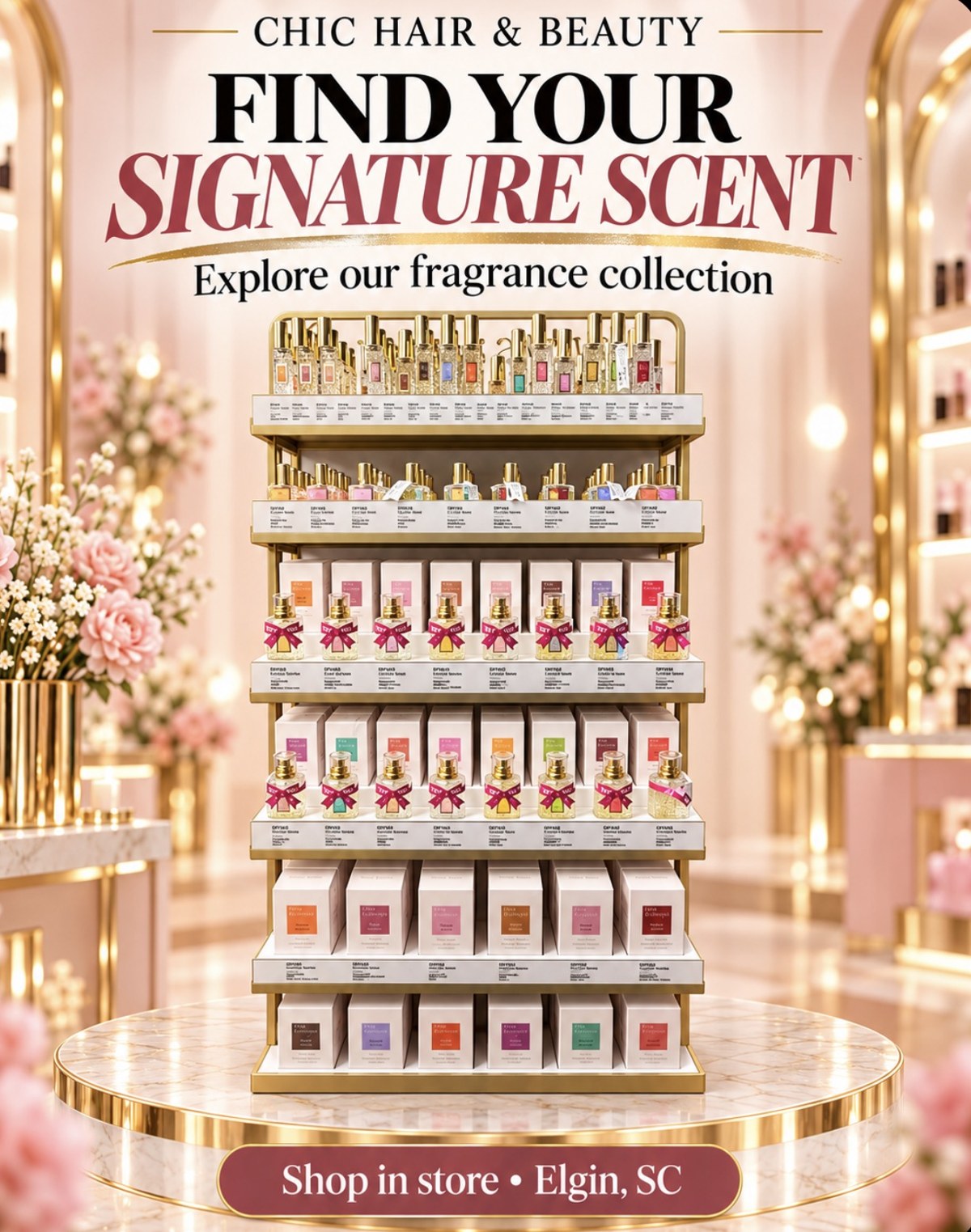 Fragrance collection at Chic Hair and Beauty