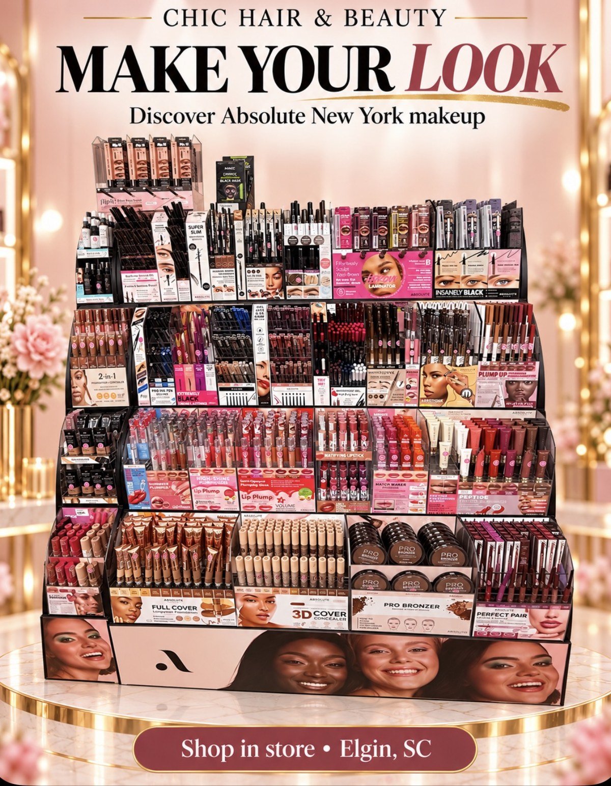 Absolute New York makeup at Chic Hair and Beauty
