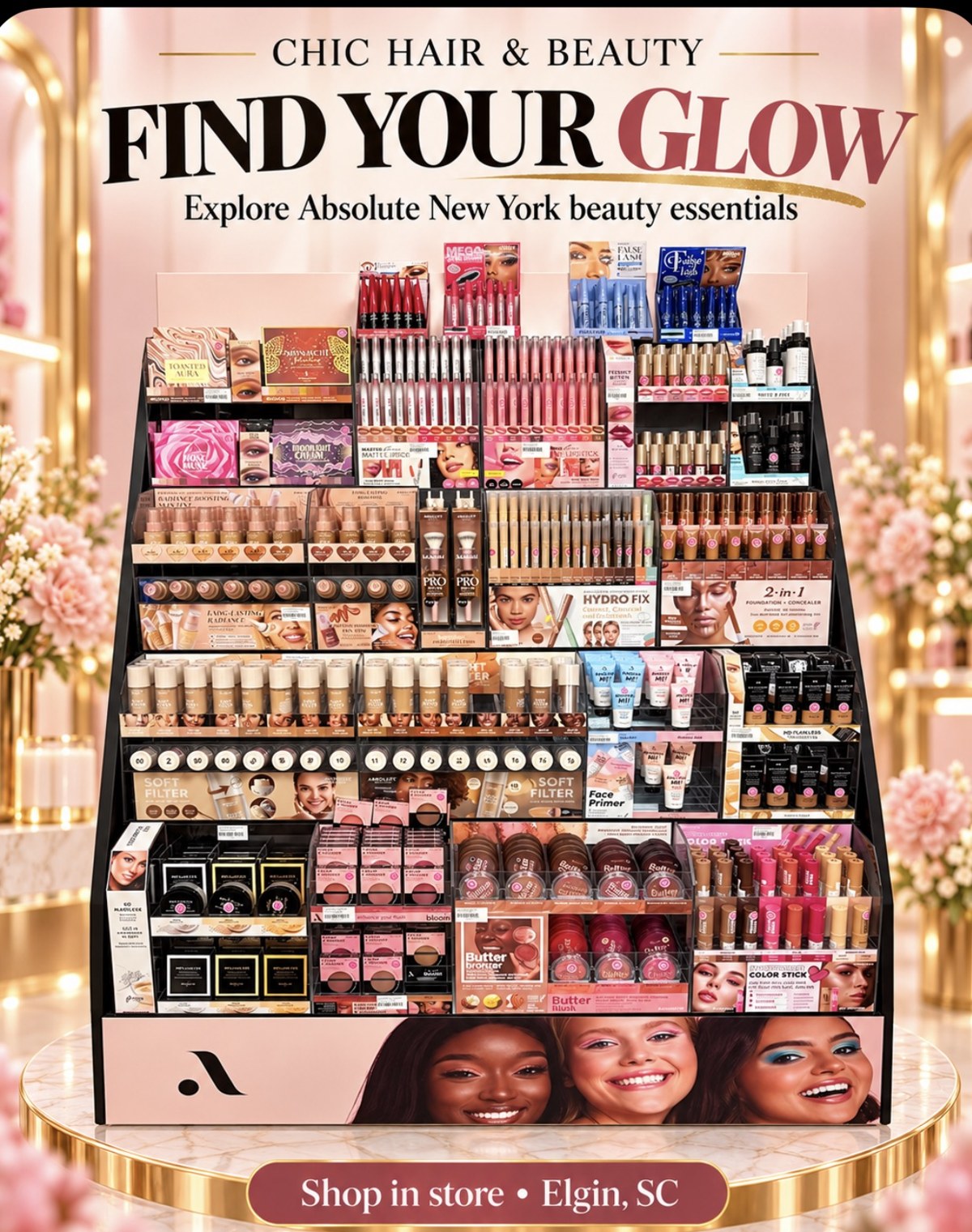 Absolute New York beauty essentials at Chic Hair and Beauty